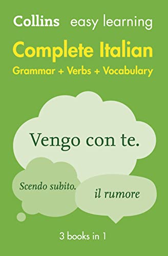 Easy Learning Italian Complete Grammar, Verbs and Vocabulary (3 books in 1): Trusted support for learning (Collins Easy Learning) von Collins